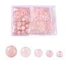  Natural Round Loose Gemstone Rose Quartz Beads G-TA0001-09-1