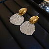 Silver Needle Silver Earrings Fashion Metal Earrings Simple Design Earrings TV7290-10-1