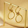 8-Shaped Stainless Steel Hoop Earrings EB9350-1-1