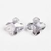 Faceted K9 Glass Charms EGLA-P026-A02-2