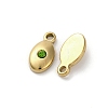 Real 14K Gold Plated 304 Stainless Steel Charms STAS-R005-09G-03-2