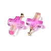 Two Tone Transparent Glass Pendants LS-GLAA-A004-02B-3