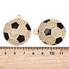 Alloy Rhinestone Pendants RB-CBA2677-02G-3