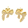 Brass Stud Earrings EJEW-P275-03G-1