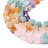 Natural Rose Quartz & Red Aventurine & Amethyst & Yellow Aventurine & Dyed White Jade Beads Strands G-H333-03B-5