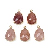 Natural Mixed Gemstone Faceted Pendants G-K347-05G-2