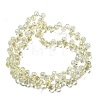 Full Rainbow Plated Electroplate Transparent Glass Beads Strands EGLA-M030-01A-FR01-2