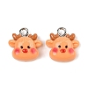 Christmas Theme Opaque Resin Pendants RESI-S08-02P-1