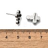 304 Stainless Steel Stud Earrings EJEW-F361-19P-3