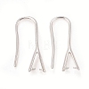 Rack Plating Eco-friendly Brass Earring Hooks X-KK-D075-14S-RS-1