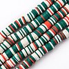 Handmade Polymer Clay Beads Strands CLAY-R089-8mm-T029-1