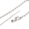 2.5MM Brass Ball Chain Bracelet Making KK-D238-03P-01-2