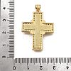 Brass Micro Pave Cubic Zirconia Shell Pendants KK-D328-26G-B-3