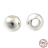 925 Sterling Silver Beads STER-T002-235S-4mm-7
