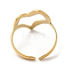 304 Stainless Steel Open Cuff Rings for Women RJEW-H214-02G-3