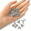 20Pcs 4 Style Tibetan Style Alloy Chandelier Component Links TIBE-YW0001-40-4