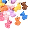 16Pcs 8 Colors 3D Resin Pendants RESI-YW0006-03-2