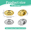 80Pcs 2 Colors Zinc Alloy European Beads FIND-PH0061-74-2