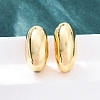 Oval Brass Stud Earrings EJEW-Q015-20B-G-2