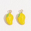 Fruit Alloy Enamel Pendants LS-ENAM-P264-02I-G-1