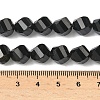 Natural Black Onyx Beads Strands G-C267-B10-4