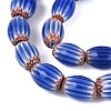 Handmade Millefiori Glass Barrel Beads Strands LA-N002-01A-3