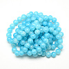 Baking Painted Crackle Glass Beads Strands X-DGLA-Q023-6mm-YS42-3