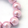 Baking Painted Pearlized Glass Pearl Round Bead Strands HY-Q003-10mm-47-3