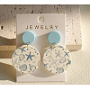 Acrylic Dangle Stud Earrings FS-WG5876E-01-1