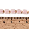 Natural Rose Quartz Beads Strands GG-CBA96AE-A10-6x6mm-5