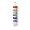 10Pcs Dyed Natural Lava Rock Connector Charms PALLOY-JF02546-03S-1
