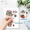 8 Sheets 8 Styles Back-to-school Season PVC Waterproof Wall Stickers DIY-WH0345-126-3