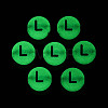 Luminous Frosted Acrylic Beads FACR-T008-02L-3