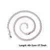 Non-Tarnish 5MM Unisex 304 Stainless Steel Snake Chains Necklaces DL8400-1-1