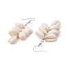 304 Stainless Steel Shell Shape Dangle Earrings EJEW-JE06381-02-4
