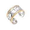 304 Stainless Steel Cuff Open Rings RJEW-Z121-02GP-02-4