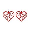 Hollow Heart Acrylic Dangle Earrings FS-WG95D61-01-4