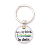 Pride Style Glass Keychain KEYC-F033-01A-1