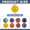 120Pcs 8 Colors Dyed Natural Banded Agate Beads G-ME0001-31-2