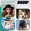 8Pcs 2 Colors EVA Cloth Round Fascinator Hat Base for Millinery AJEW-NB0005-59-4