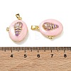 Brass Locket Pendants KK-A294-12G-01-2