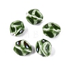 Vintage Handmade Porcelain Wrinkle Beads PORC-Q006-09D-1
