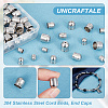 Unicraftale 304 Stainless Steel Cord Ends STAS-UN0001-84P-5