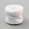 10 Yards Polyester Iridescent Lace Ribbon OCOR-WH20001-12C-2