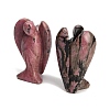 Natural Rhodonite Carved Angel Figurines G-O200-03J-07-2