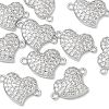 SHEGRACE Brass Micro Pave Clear Cubic Zirconia Connector Charms XGRQ3K904-563P-1
