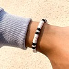 Bohemian Polymer Clay Heishi Beaded Stretch Bracelet for Men MC7113-1-2