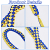 Two Tone Graduation Ribbon Leis FIND-WH0423-78C-6