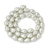 Electroplate Opaque Glass Imitation Pearl Beads Strands EGLA-H113-09B-03-2