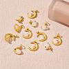 12Pcs 4 Style Alloy Glass Charms FIND-SZ0002-85-4